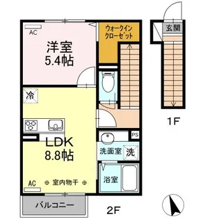 Elvita【2階】の間取り