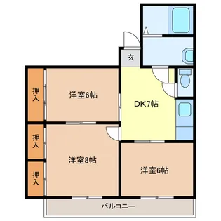 AKATSUKI BLD.【3階】の間取り