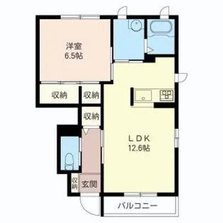 グリーンスカイC【1階】の間取り