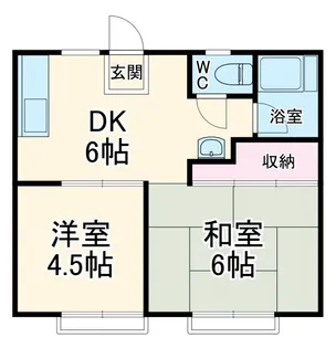 白百合ハウスI【1階】の間取り