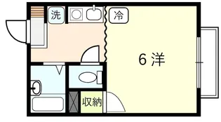 ふじハイツII【1階】の間取り