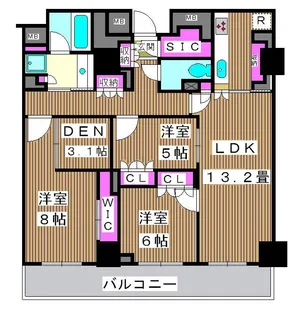 パークアクシス滝野川ラ ブリーズ【15階】の間取り
