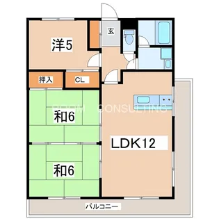 鹿児島県鹿児島市冷水町【マンション】の間取り