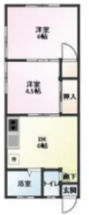 光ハイツ【1階】の間取り