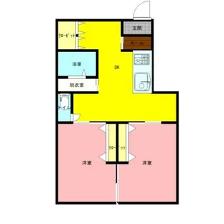 熊本県菊池郡大津町大字室【アパート】の間取り