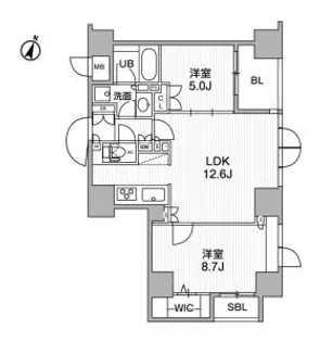 東神田テラスレジデンス【4階】の間取り