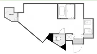 トーツーレジデンス汐留【9階】の間取り