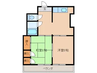 宮崎県都城市大王町【マンション】の間取り