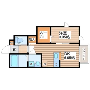 Berillo(ベリーロ)【1階】の間取り