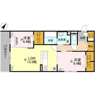 パサログランデ百舌鳥本町3丁【3階】の間取り