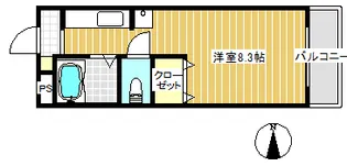 1Rの間取り画像