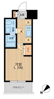 1Kの間取り画像