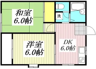 東京都八王子市長房町【アパート】の間取り