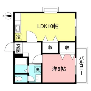 リプレースメント広尾【1階】の間取り