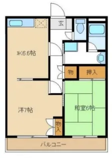 東京都杉並区上井草3【アパート】の間取り