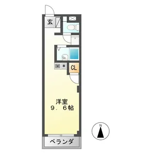 エレガンスみやもと【3階】の間取り