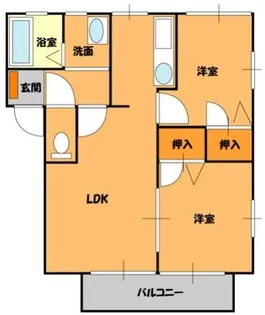 グリーンコートA【1階】の間取り