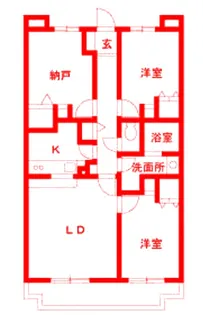 神奈川県川崎市宮前区犬蔵2【マンション】の間取り