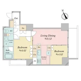 IIHA武蔵野【6階】の間取り