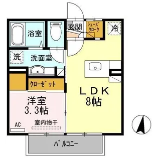 エクセル宮前【2階】の間取り