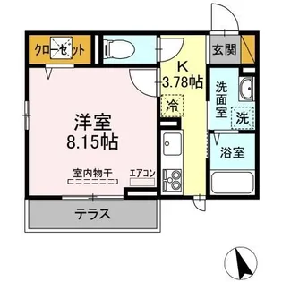 茨城県つくばみらい市陽光台3【アパート】の間取り