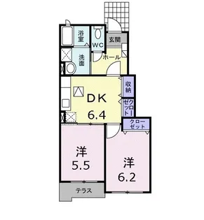 コンフォルタ-ブル【1階】の間取り