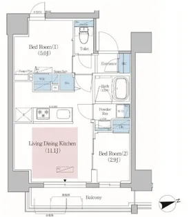 東京都台東区北上野2【マンション】の間取り