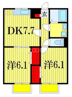 アムール HAPPINESS【2階】の間取り