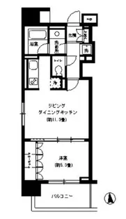 KDXレジデンス芝公園【5階】の間取り