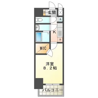 S-RESIDENCE四日市市堀木amante(アマンテ)【6階】の間取り