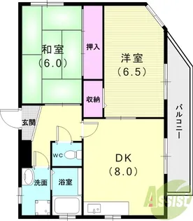西岡ビル【4階】の間取り