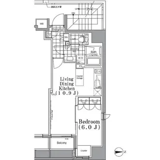 ザ・パークハビオ 蔵前【11階】の間取り