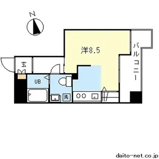 1Rの間取り画像