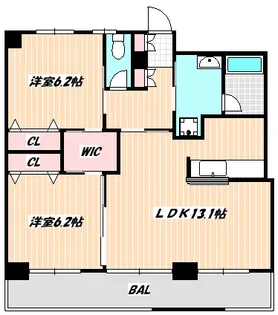 千葉県市川市行徳駅前1【マンション】の間取り