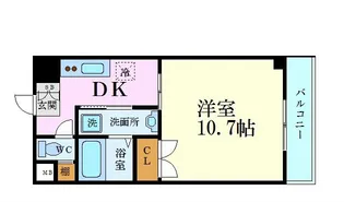 ベラ福本【7階】の間取り