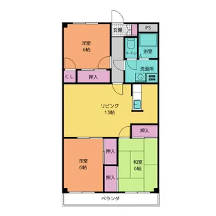 ラッフルズ【2階】の間取り
