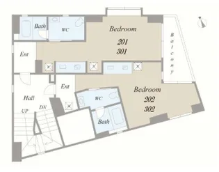 Grande Bene【2階】の間取り