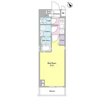 デルックス田端【8階】の間取り