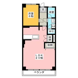 エクセル浅井【4階】の間取り