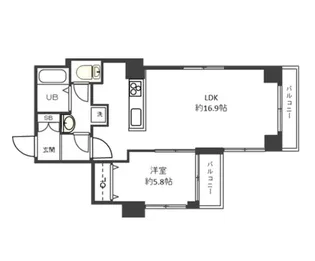スパッジオ上野東【3階】の間取り