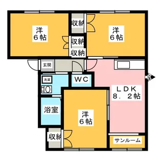 Feel Fine O-NO B【1階】の間取り