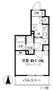 東京都荒川区東日暮里4【マンション】の間取り
