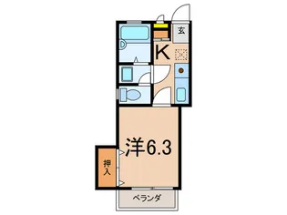 リビオン高津【1階】の間取り