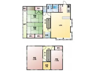 熊本県熊本市中央区神水1【一戸建】の間取り