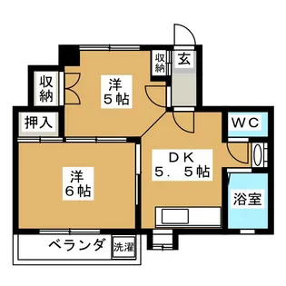 ADONIS PASANIA【2階】の間取り
