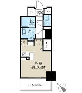 ロイヤルパークスER万代【5階】の間取り