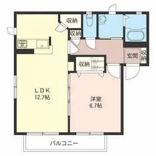 ソフィアルI番館【2階】の間取り