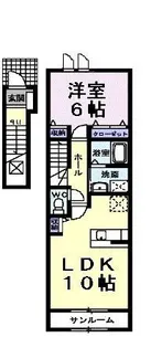 ベル ソレイユ【2階】の間取り
