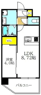クローバー・グランデ今里【6階】の間取り