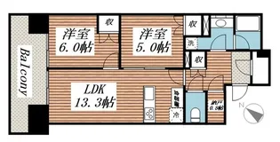 東京都中央区晴海5【マンション】の間取り